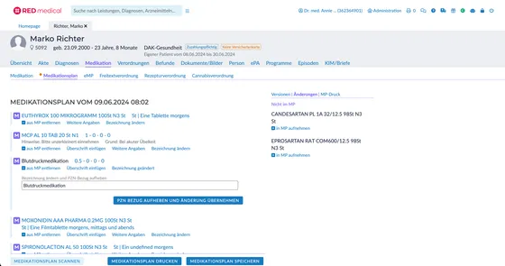 Screenshot RED Medical