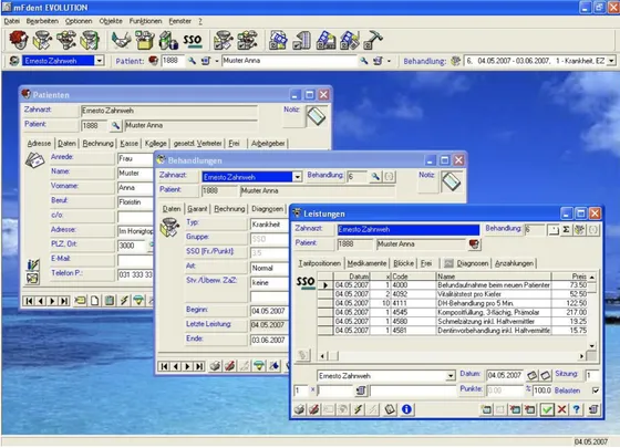 Screenshot mFmed EVOLUTION