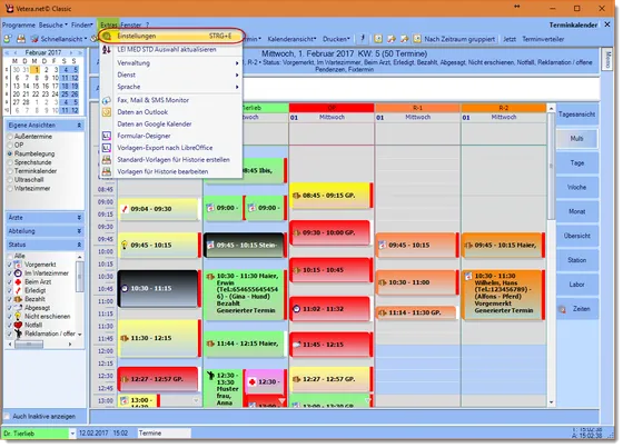 Screenshot Vetera (Vetera GmbH)