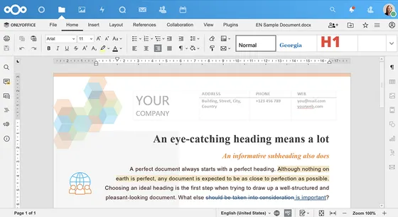 Screenshot Onlyoffice