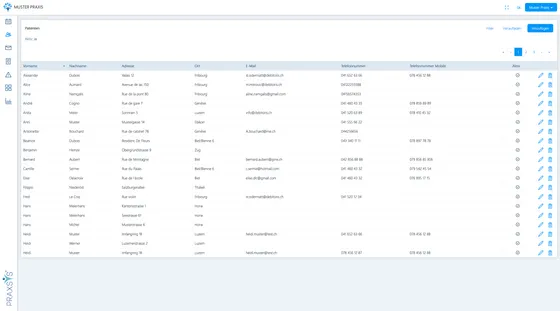 Screenshot PRAXSYS