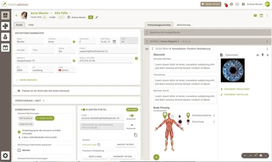 Screenshot HealthAdvisor