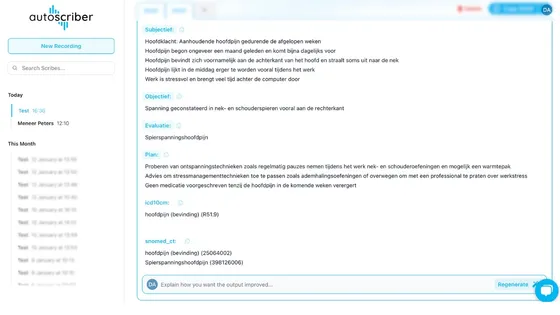 Screenshot Autoscriber (Autoscriber B.V.)