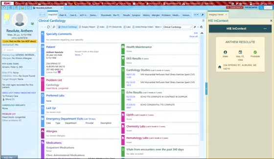 Screenshot Epic (Epic Systems Corporation)