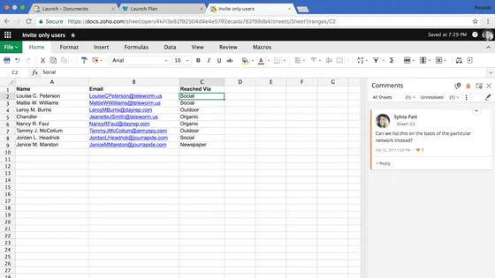 Screenshot Zoho Workplace