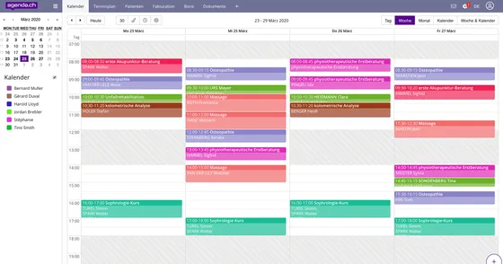 Screenshot agenda.ch