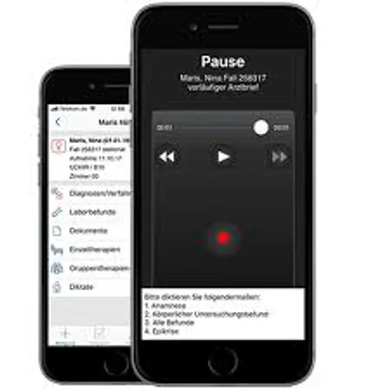 Screenshot MARIS Diktat (MARIS Healthcare GmbH)